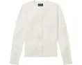 Кардиган Polo Ralph Lauren Kids из хлопка с рельефным узором для старших детей
