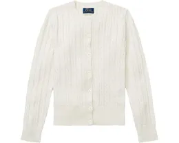 Кардиган Polo Ralph Lauren Kids из хлопка с рельефным узором для старших детей
