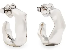Серьги-кольца Kate Spade New York Molten Huggies с цирконием и титановыми штифтами