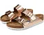 Сандалии Birkenstock Arizona Soft Footbed из металлизированной кожи с пробковой стелькой