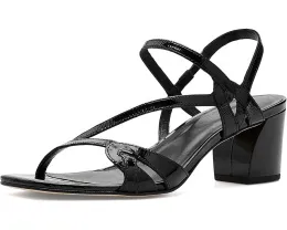 Сандалии Bernardo Gyoda с асимметричным верхом на изогнутом каблуке