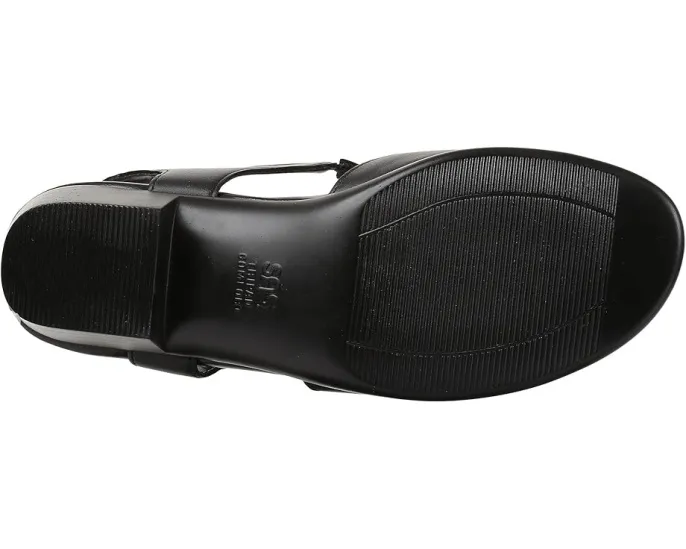 Сандалии SAS Suntimer на удобном каблуке с открытым носком и регулируемой застежкой