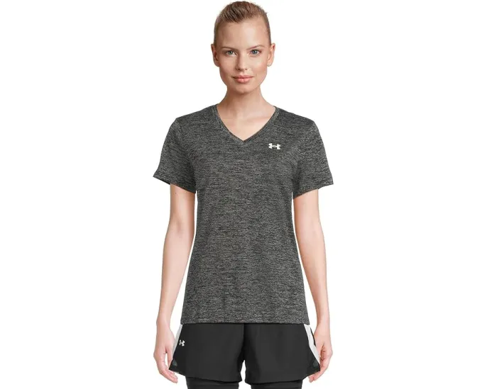 Under Armour футболка Tech Short Sleeve V-Neck Twist с V-образным вырезом и короткими рукавами
