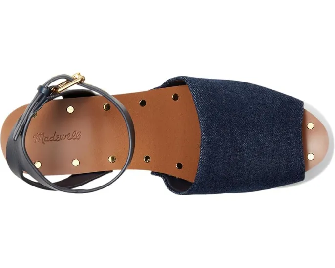 Клоги Madewell Holland из кожи с платформой и регулируемой лодыжечной лямкой