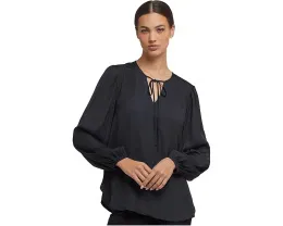 Блуза Elsie из атласа с разрезом на горловине от NYDJ