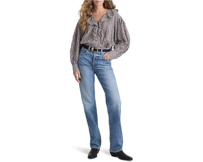 Блузка Madewell Marciana Top с V-образным вырезом и рюшами