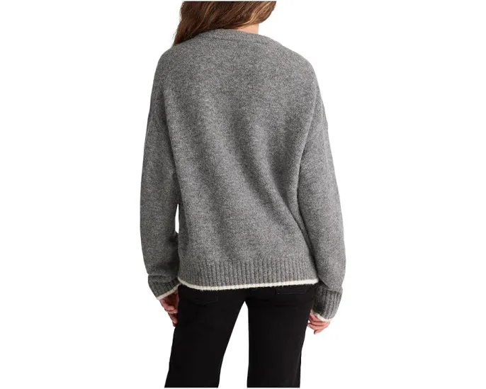 Свитер Madewell Charm Kritty с воротником-стойкой и контрастными манжетами