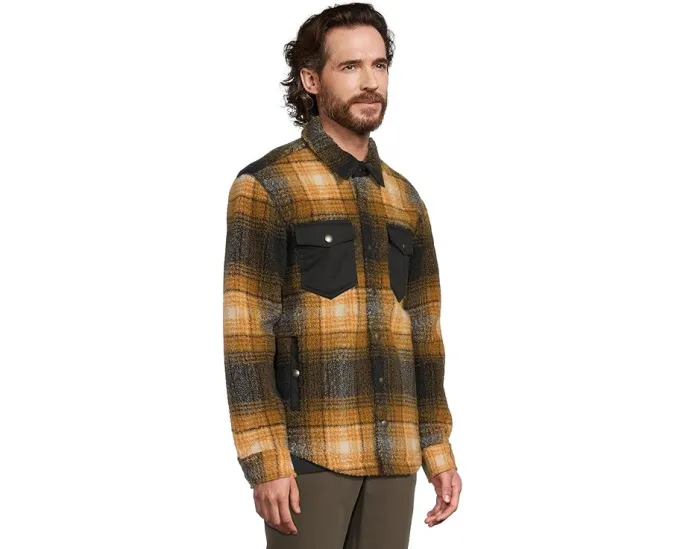 Смесовая флисовая куртка в клетку Signature Mixed Media от L.L.Bean