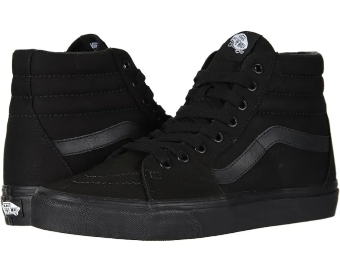 Высокие кроссовки Vans SK8-Hi с кожано-тканевым верхом и подошвой из каучука