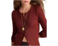 Кардиган Madewell Texture Mock Neck с фактурной вязкой и воротником стойкой