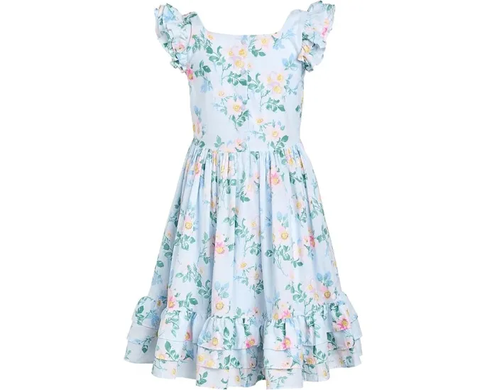 Платье для девочки с цветочным принтом и рукавами-фонариками Janie and Jack