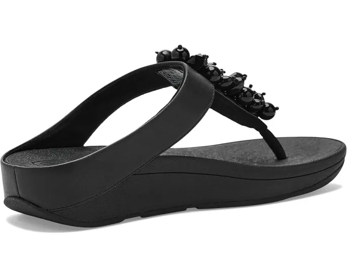 Сандалии FitFlop Fino с ремешком между пальцев и кластером бусин