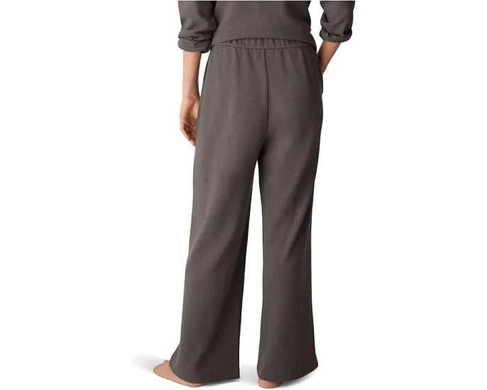 Широкие брюки Eileen Fisher с вафельной резинкой и манжетами на щиколотке