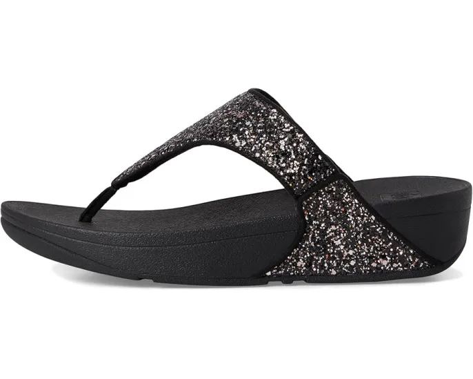 Сандалии FitFlop Lulu Multi-Tonal Glitter с перемычкой и блестками
