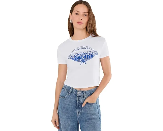 Футболка Junk Food Clothing NFL Dallas Cowboys Repeat Baby Tee