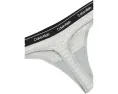 Трусы-стринги Calvin Klein Underwear Icon Logo 7 шт с фирменной резинкой