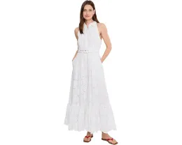 Платье Vince Camuto без рукавов с воротником и пуговицами