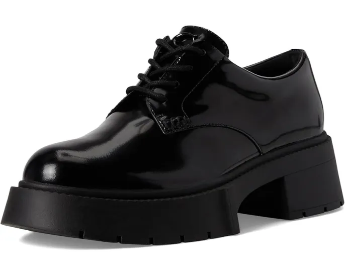 Туфли Lyla Platform Derby от COACH на платформе с кожаным верхом и шнуровкой