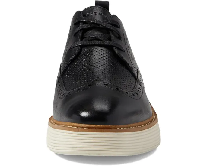Оксфорды Originalgrand Platform Wing Tip на платформе с декоративными перфорациями от Cole Haan