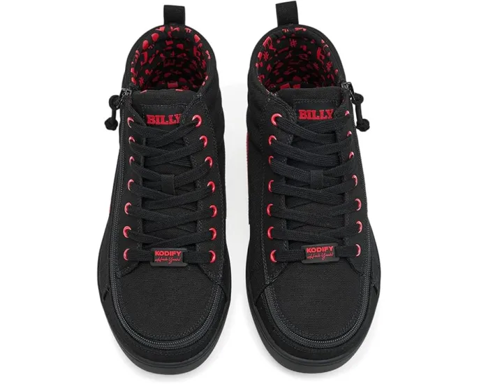 Высокие кроссовки BILLY CS High Top с молнией по периметру и шрифтом Брайля на подошве