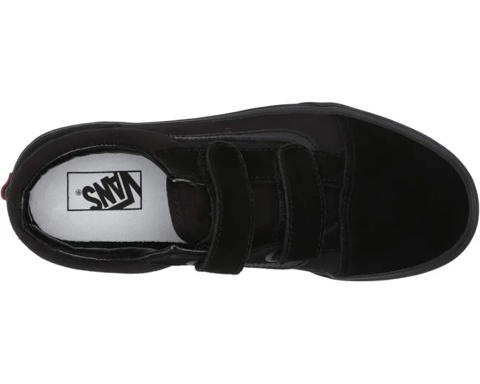 Детские кроссовки Vans Old Skool V на липучках с платформой и усиленным носком