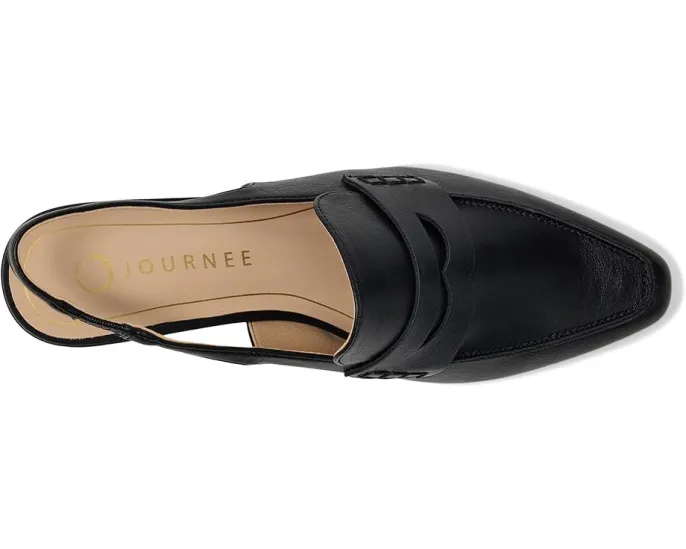 Туфли Journee Collection Amory на низком каблуке с квадратным носком и ремешком