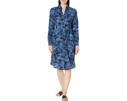 Платье Carve Designs Lana из органического хлопка с длинными рукавами и разрезом