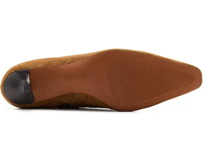 Ботильоны Ciel на низком каблуке kitten heel из замши Madewell