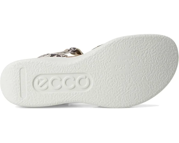 Босоножки ECCO Flowt Wedge Cork на пробковом каблуке с регулируемой лямкой