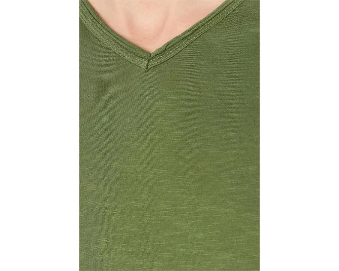 Футболка John Varvatos Miles V-neck с V-образным вырезом из органического хлопка