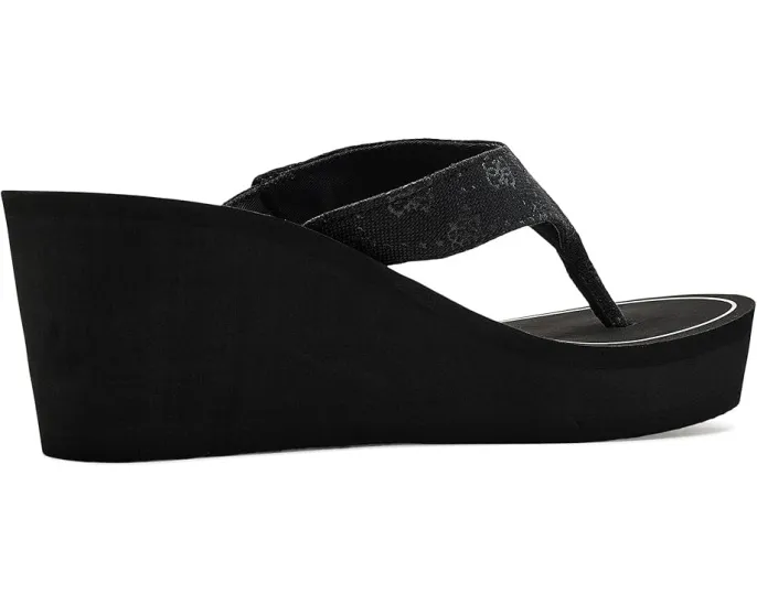 Босоножки на платформе Shai с клиновидным каблуком и текстильным верхом GUESS