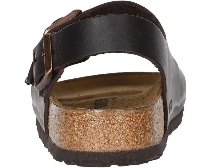 Birkenstock Сандалии Milano из промасленной кожи с открытым носком