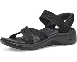 Сандалии SKECHERS Hands Free Slip-ins GO Walk Arch Fit 2.0 с блестящей пряжей