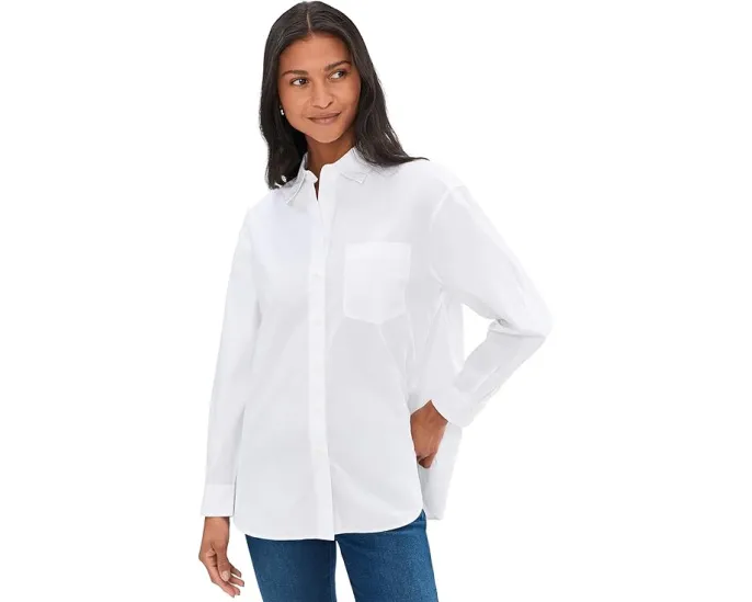 Рубашка Madewell The Easy Shirt In Poplin свободного кроя