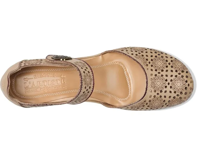 Сабо L'Artiste by Spring Step Americana с кожаным верхом и ремешком на липучке