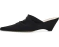 Cinq à Sept Sonia Curved Wedge Mules замшевые мюли на изогнутом каблуке