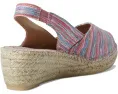 Эспадрильи Toni Pons Beri-Rg с разноцветным верхом и джутовым каблуком