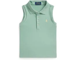 Polo Ralph Lauren Kids Поло без рукавов из стрейч-сетки для малышей и детей