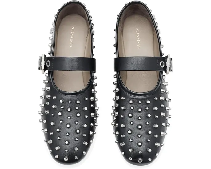 Туфли AllSaints Sabine с декоративными заклепками и квадратным носком