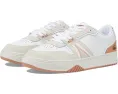 Кроссовки Lacoste L001 из кожи с замшевым мыском и спортивной эстетикой