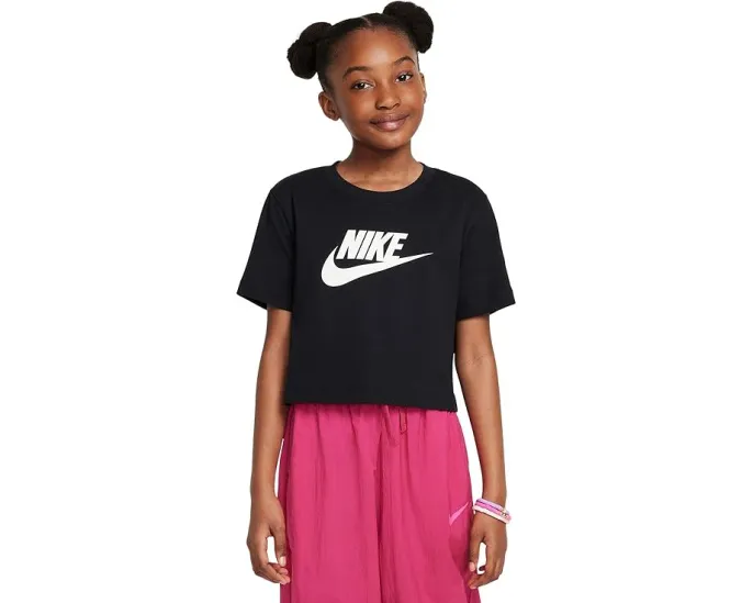 Детская футболка Nike Kids Cropped Futura T-Shirt из мягкого хлопка