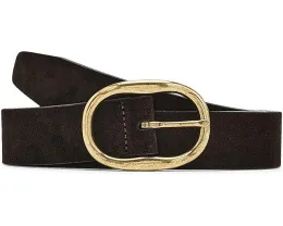 Ремень Madewell Suede Oval Buckle Belt из замши с овальной пряжкой