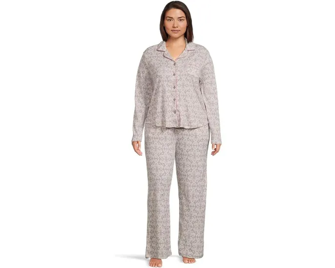 Пижамный комплект Karen Neuburger с длинным рукавом и принтом