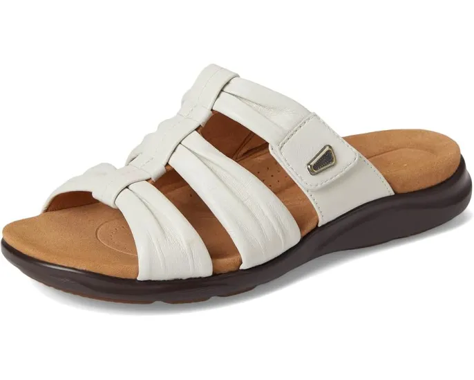 Сандалии Clarks Kitly Slide с лазерной резьбой и регулируемым ремешком