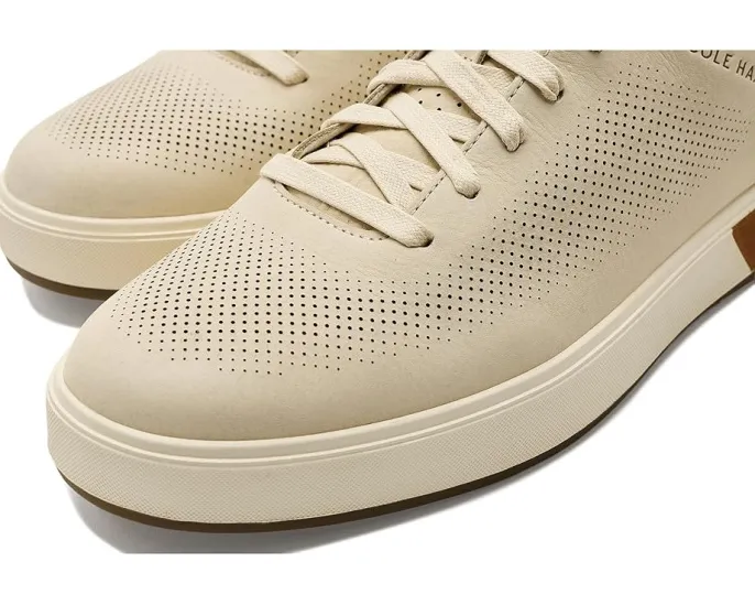 Кожаные кроссовки Cole Haan Grandpro Angleace с круглым носком и резиновой подошвой
