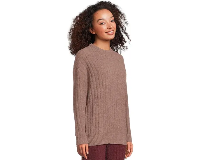 Свитшот оверсайз UGG Riz Top Rib с рельефной резинкой и удлиненными рукавами