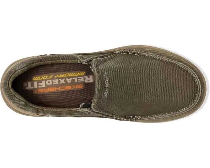 Кеды Expected Avillo от Skechers на шнуровке с воротником на липучке