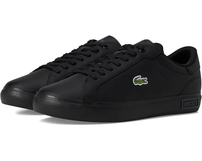Кожаные кроссовки Lacoste Powercourt с контрастными элементами