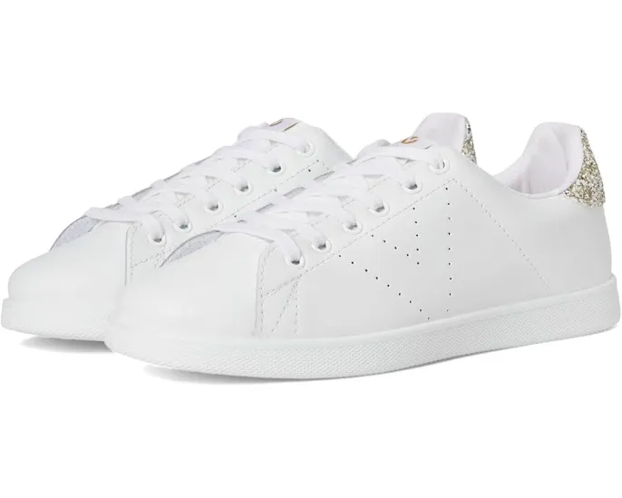 Кроссовки Tenis Leather & Glitter victoria с кожаным верхом и блестками