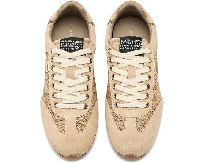 Кеды Liam Low Top от AllSaints с панелями из рафии